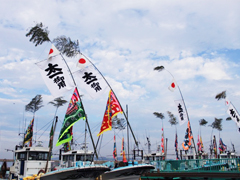 伊勢神宮から賜った太一御用旗